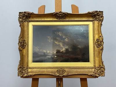 Lot 1115 - DUTCH SCHOOL (Mid XIX Century) 
River...