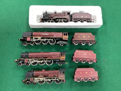 Lot 656 - Four 00 gauge LMS locomotives: a Mainline 2P 4-...