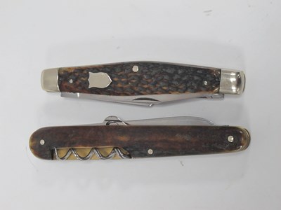 Lot 1363 - Harrison Fisher & Co Folding Knife, brass...