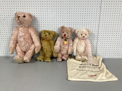 Lot 337 - Four Modern Steiff Teddy Bears. Comprising Of...