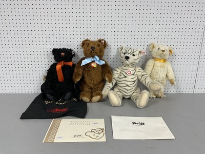 Lot 325 - Four Modern Steiff Teddy Bears. Comprising of...