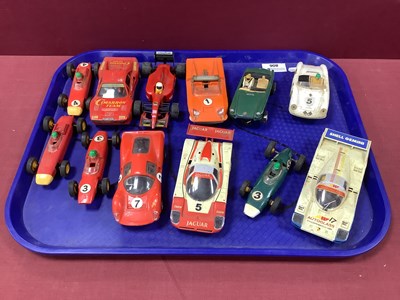 Lot 806 - Twelve 1:32 Scale Slot Cars by Scalextric,...