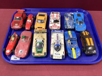 Lot 790 - Twelve 1:32 Scale Slot Cars by Scalextric,...