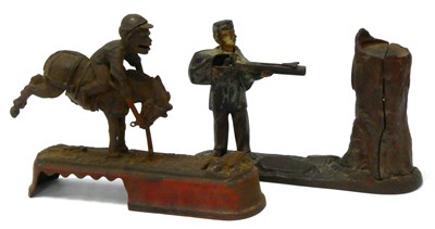Lot 1247 - A Creedmore Bank Cast Iron Moneybox, modelled...