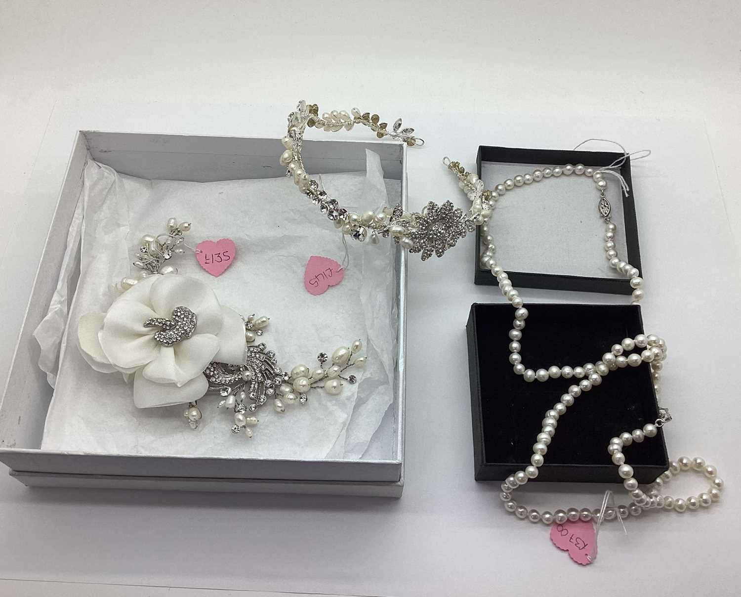 Lot 1 - Ex Bridal Boutique Fresh Water Pearl and...