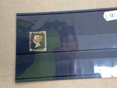 Lot 467 - Stamps; Great Britain 1840 Penny Black, 'P-I',...