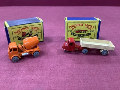 Lot 906 - Two Original Moko Lesney Matchbox 1- 75s No 26...