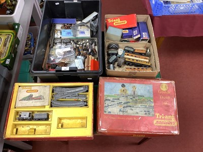 Lot 596 - A Part Triang 'OO' Set Point Motors and Trix...