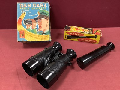 Lot 893 - A Pair of 1950s Dan Dare Plastic Field Glasses,...