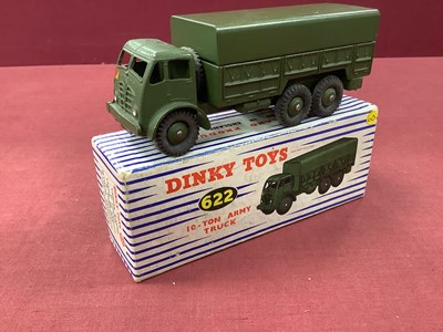 Lot 910 - Dinky Toys No 622 10 Ton Army Truck, overall...