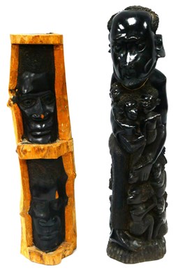 Lot 1191A - Tribal Art; An African Hardwood Carving of a...