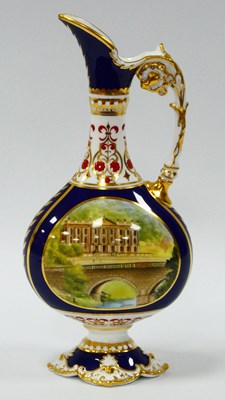 Lot 1052 - A Royal Crown Derby Porcelain 'Chatsworth Vase'...