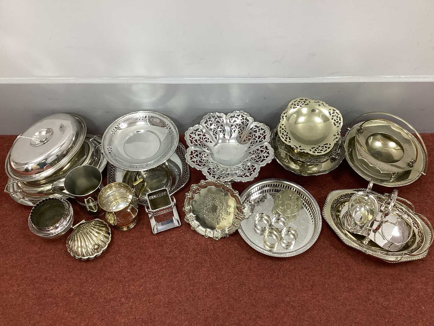 Lot 67 - A Collection of Assorted Plated Ware,...