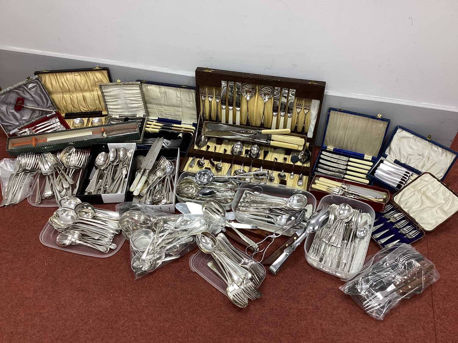 Lot 26 - A Large Mixed Lot of Assorted Plated and...