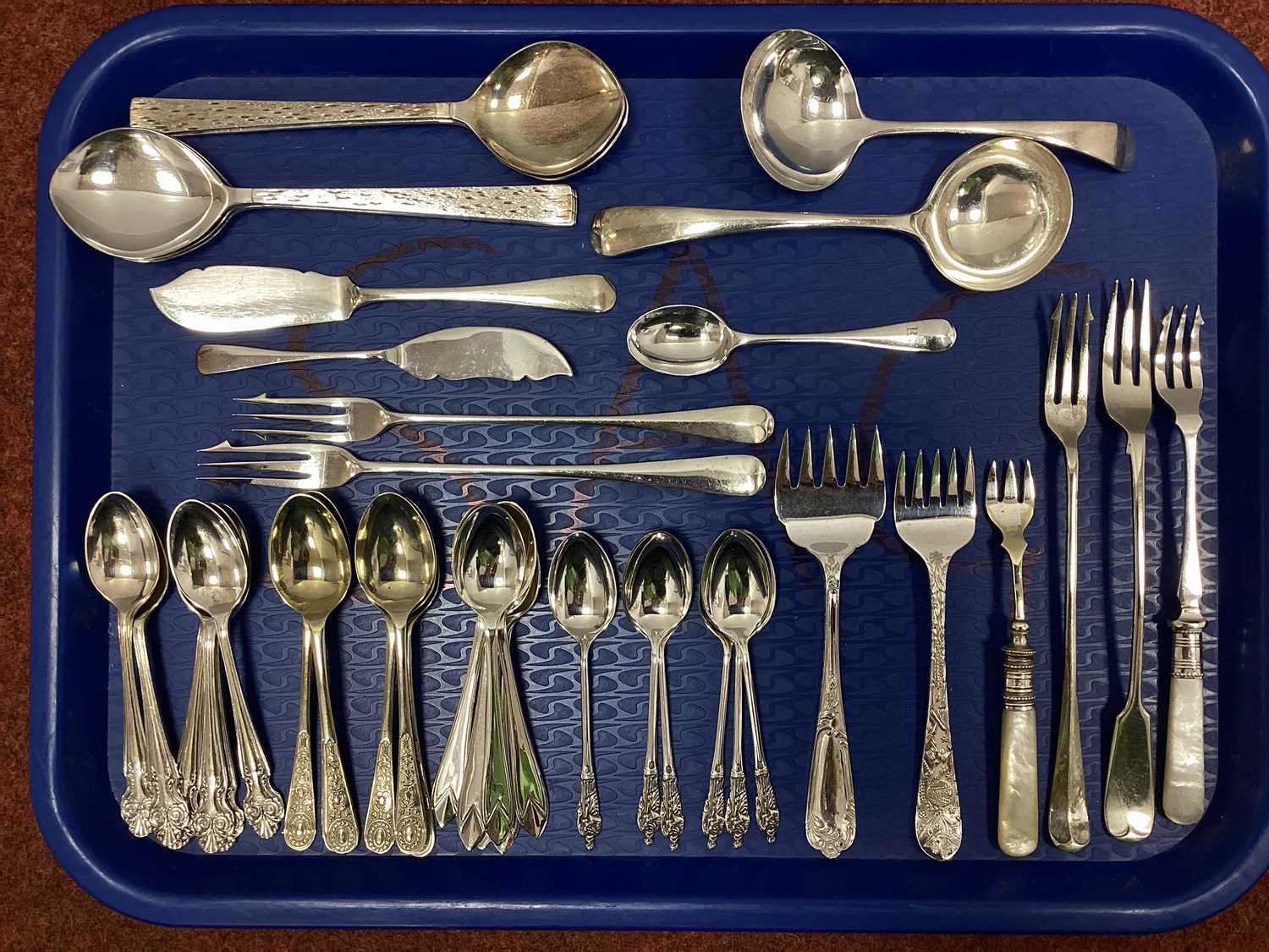 Lot 17 - Hallmarked Silver and Other Pickle Forks, two...