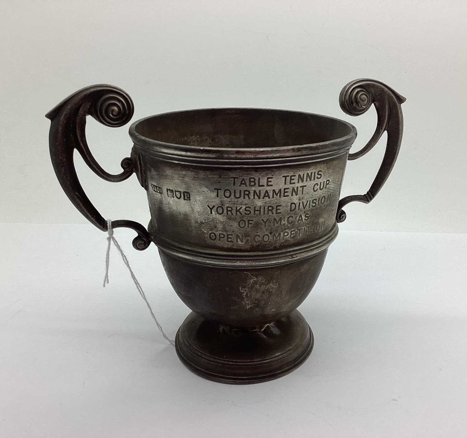 Lot 95 - A Hallmarked Silver Twin Handled Trophy Cup,...