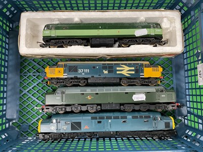 Lot 527 - Four 'OO' Gauge/4mm Unboxed Diesel Locomotives,...