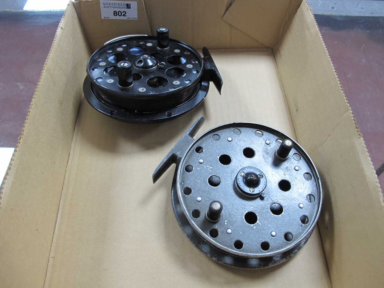 Lot 802 - Two Grice and Young Centrepin Reels, Match...