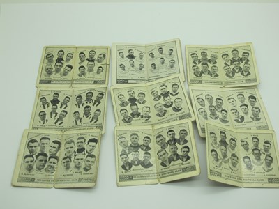 Lot 411 - Trade Cards - Barratt single fold teams -...