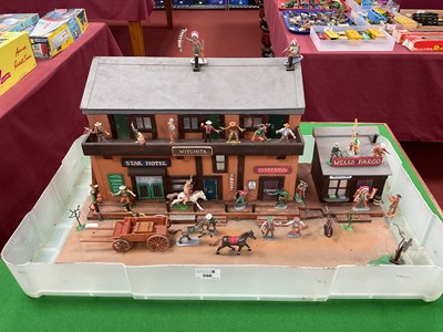 Lot 566 - A Scratch Built Wooden Construction Model in...