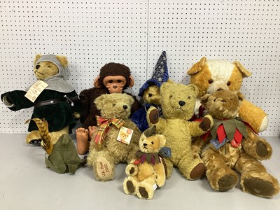 Lot 311 - Five Hermann Teddy Bears. To Include "Merlin...
