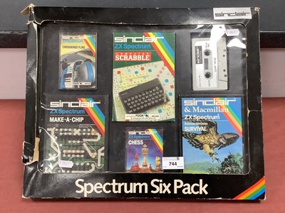 Lot 744 - Sinclair ZX Spectrum Six Pack, including Make...