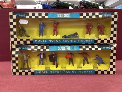 Lot 855 - Two Tri-ang Scalextric 1:32 Scale Figure Sets...