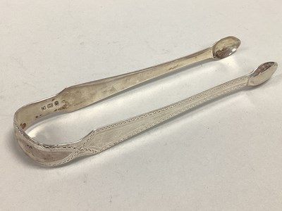 Lot 97 - A Pair of Georgian Hallmarked Silver Sugar...