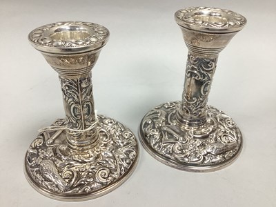 Lot 31 - A Pair of Highly Decorative Hallmarked Silver...