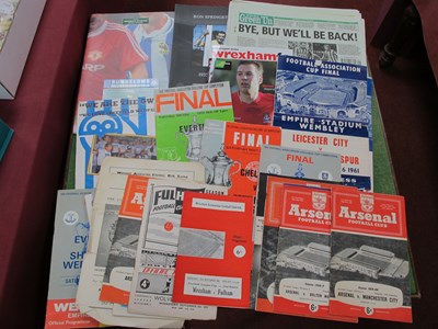 Lot 617 - F.A Cup Final Programmes, 1961, 66 (x 2), 67 &...