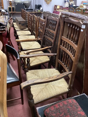 Lot 1551 - A Set of Eight XIX Century and Later Harlequin...