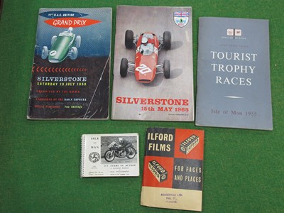 Lot 655 - Motor Sports 1958 and 1965 Silverstone Grand...