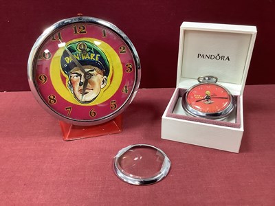 Lot 879 - A 1960s 'Alarm' Clock, with Dan Dare picture...