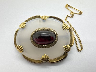 Lot 192 - A XIX Century Decorative Framed Hardstone...