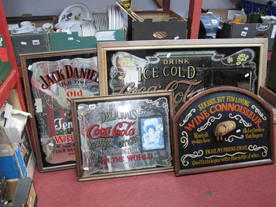 Lot 1020 - Coca Cola Mirror in Frame, 68.5 x 93.5cm,...