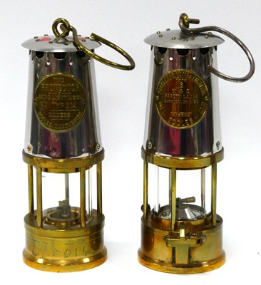 Lot 1185 - Miners Lamp, Protector, Eccles Type Six, 24cm...