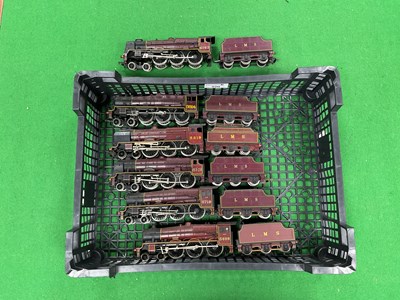 Lot 520 - Six 00 gauge LMS 4-6-0 locomotives by Bachmann,...