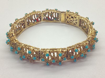Lot 215 - A Vintage Gilt Coloured Stone Inset Panel...