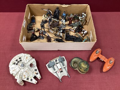Lot 831 - A Quantity of Diecast/White Metal Star Wars...