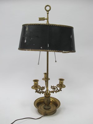 Lot 1260 - A Decorative Ormolu Table Lamp, with toleware...