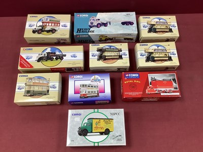 Lot 698 - Ten Corgi Diecast Model Commercial Vehicles...