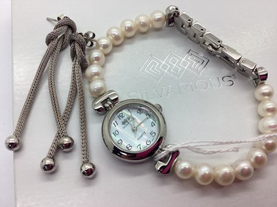 Lot 287 - Silvarious; A Ladies Quartz Wristwatch, the...