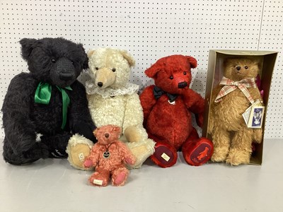 Lot 301 - Five Dean's Rag Book Limited Edition Bears....