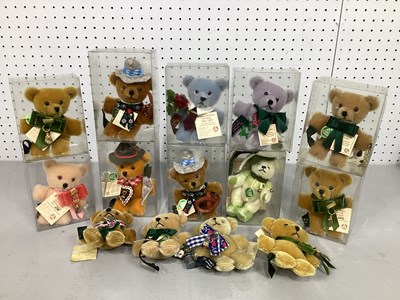 Lot 314 - Thirteen Hermann Pin Bears. Comprising of...