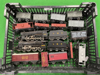 Lot 508 - Two Hornby 00 gauge LMS tender-drive...