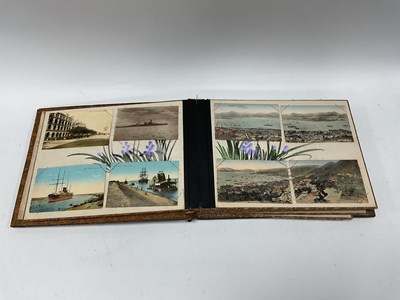 Lot 1337 - Japanese Postcard Album (Damaged), with mother...