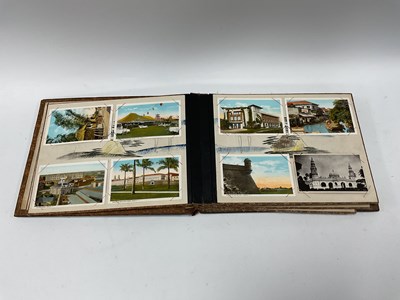 Lot 1337 - Japanese Postcard Album (Damaged), with mother...