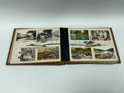 Lot 1337 - Japanese Postcard Album (Damaged), with mother...