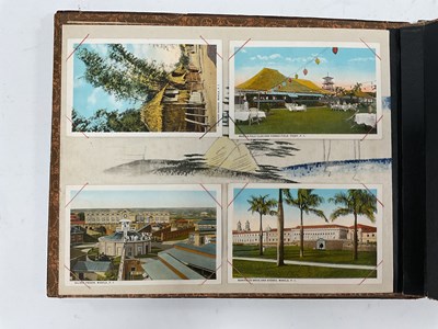Lot 1337 - Japanese Postcard Album (Damaged), with mother...