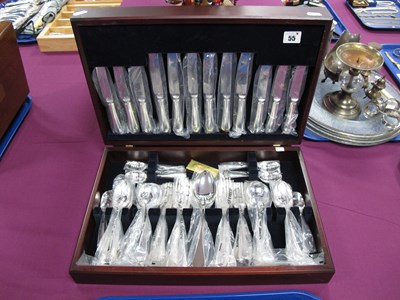 Lot 55 - A Six Setting Canteen of Old English Pattern...